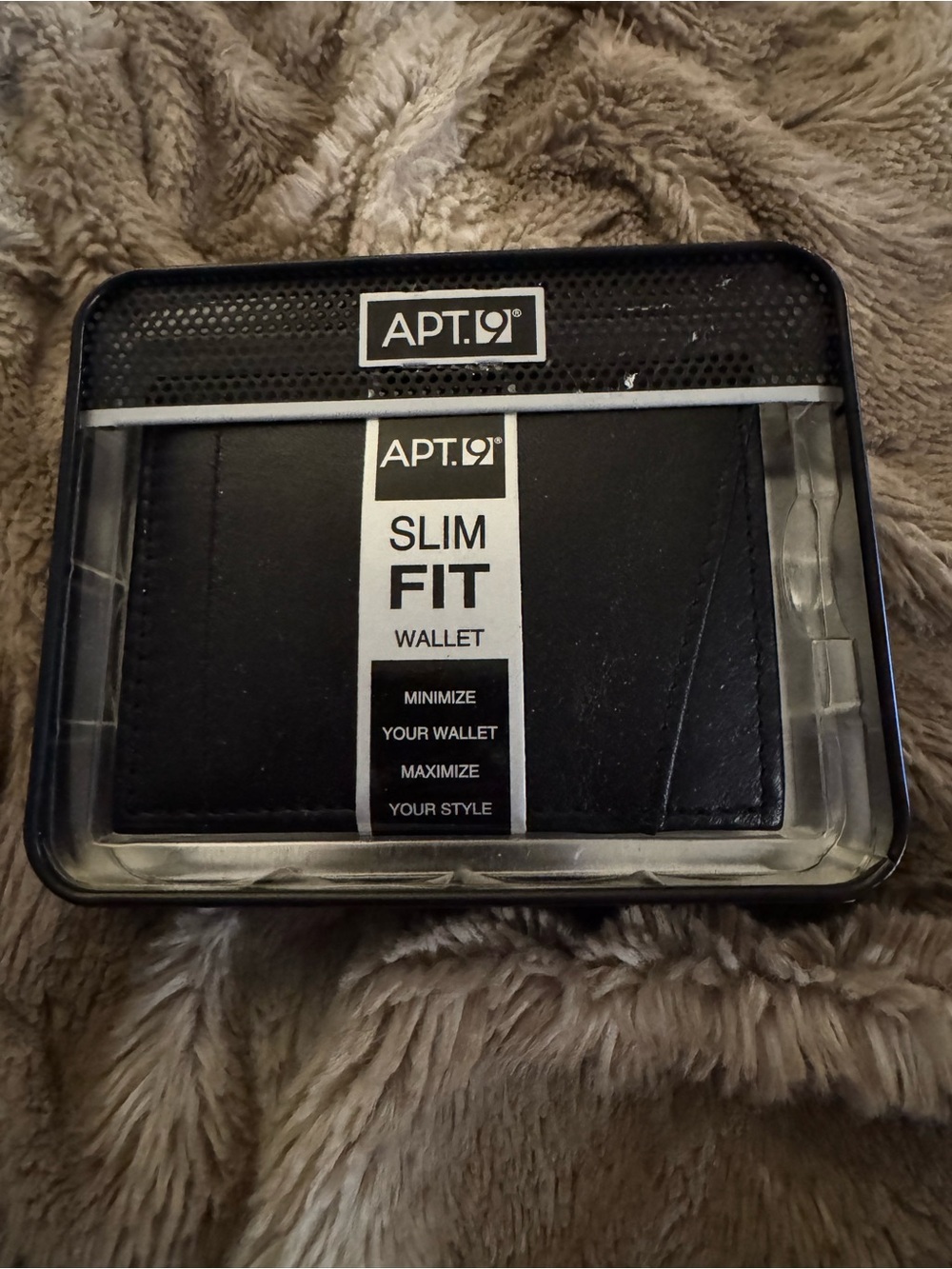 Apt. 9 Black Genuine Leather Slim Wallet